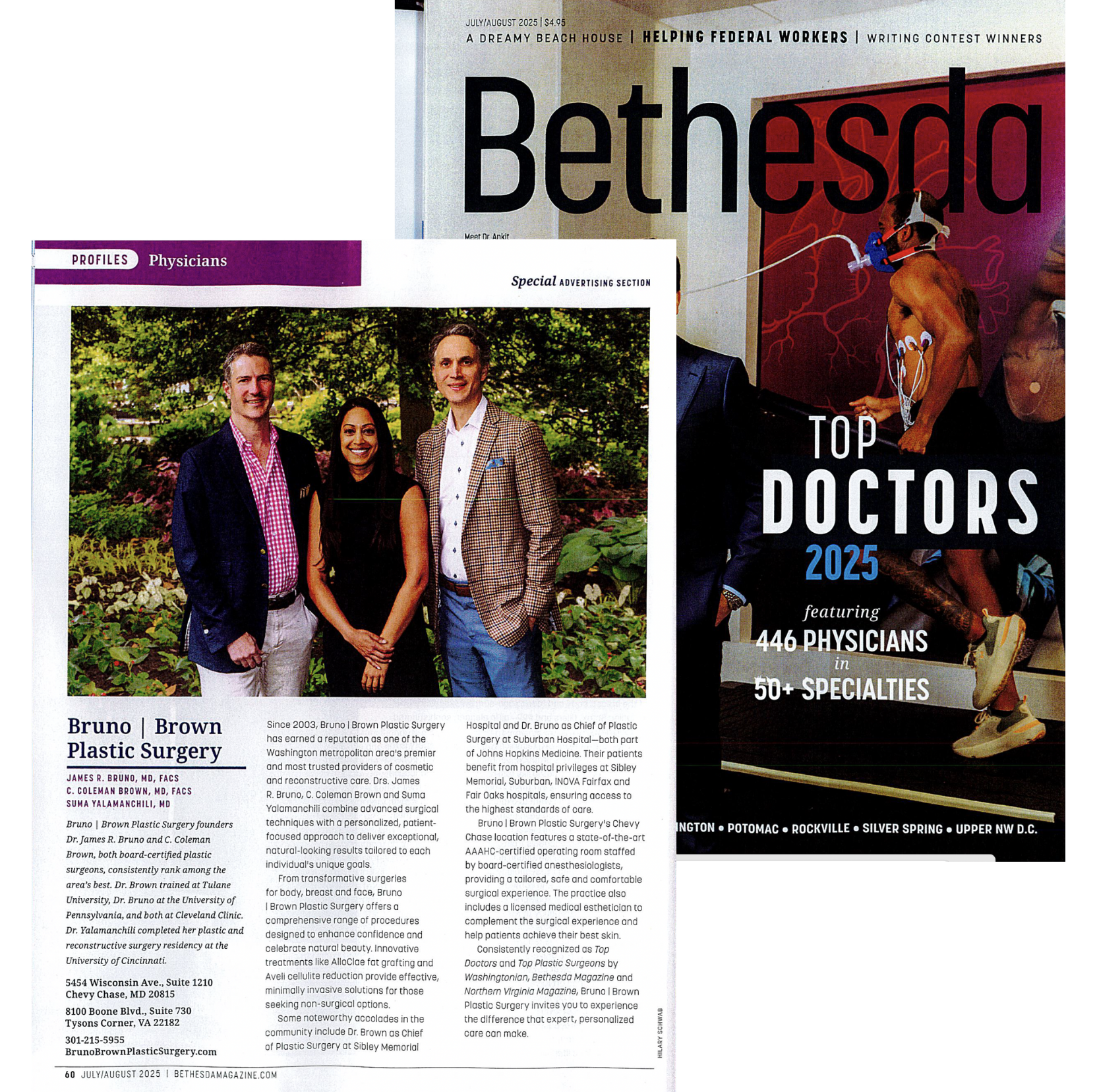 Top Plastic Surgeons Bethesda Magazine Physicians profile